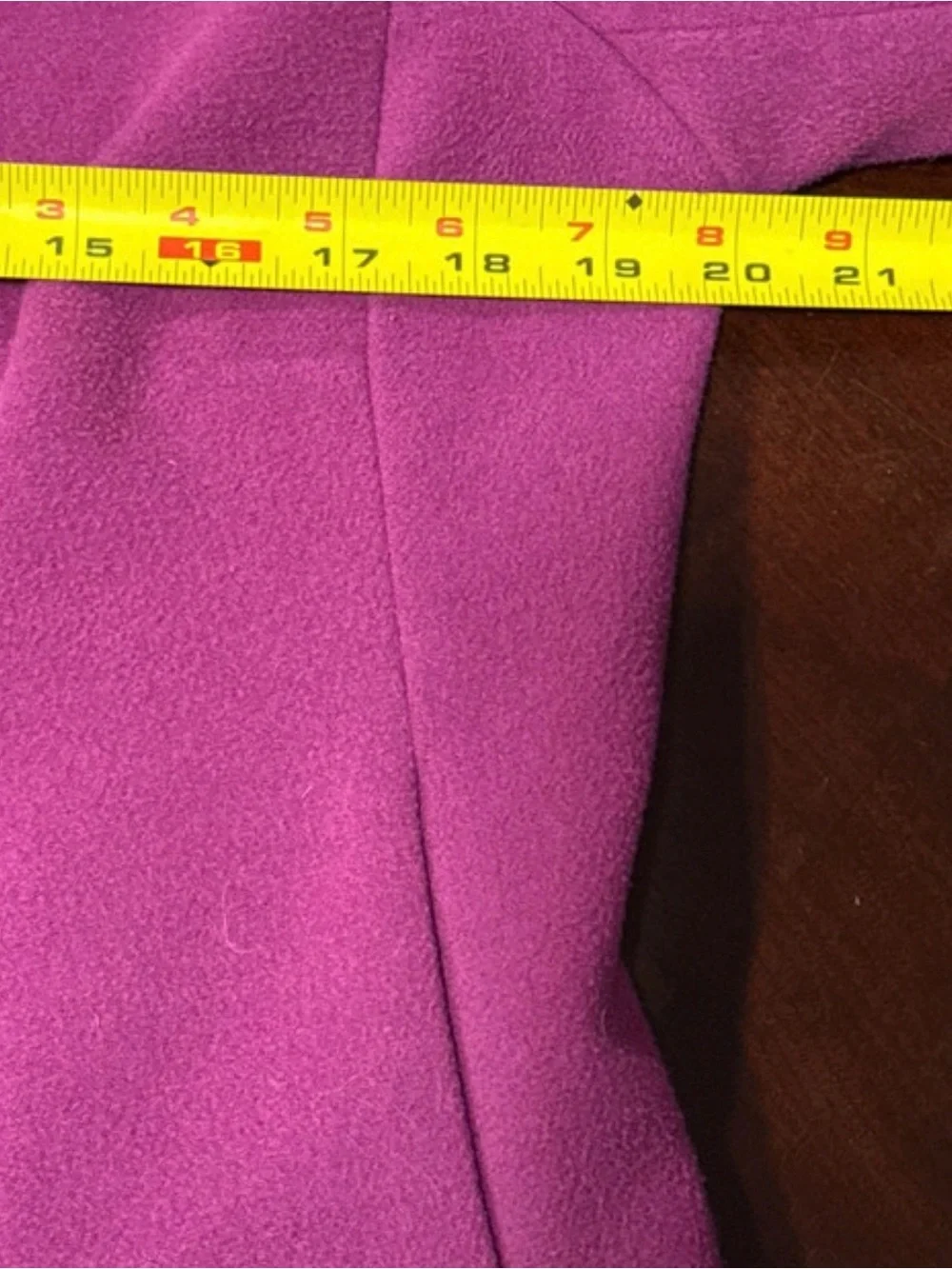 Laura Ashley Magenta Two-Button Pea Coat